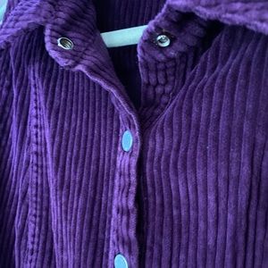 Purple Corduroy 90s Dress